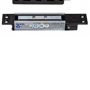 YLI YM2400SL - Cerradura Magnética 1200 Kg (2600Lbs) de Fuerza de Sujeción, Indicador LED, Retardo de Tiempo Ajustable y Voltaje Dual 12V/24V DC