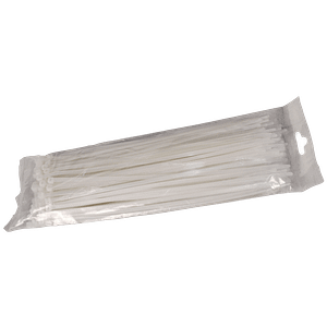 SAXXON CN36X150 - Cincho sujetacable / 3.6  mm X 150  mm / Blanco / Bolsa con 100 piezas / Nylon