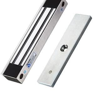 YLI YM350WS - Cerradura Magnética para Control de Acceso / Fuerza de Sujeción de 350 kg (800 lb) / Para puertas de madera, vidrio y metálicas / IP68 para uso exterior e interior