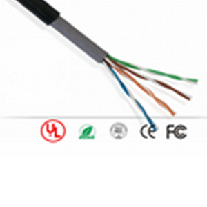 SAXXON OUTPCAT5ECOPEXT100 - Cable UTP 100% cobre / Categoria 5E / Color negro / Exterior / 100  Mts / 4 Pares / Redes / Video/