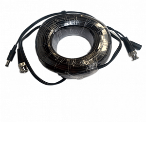 SAXXON WB0130C- Cable de 30 Metros Armado para Video y Energia/ Para Camaras Hasta 8 Megapixeles/ con Conectores BNC y de Energía/ Uso Interior/ Cable de Video 100% Cobre/ 12W/ Soporta: AHD/CVI/TVI/CVBS/