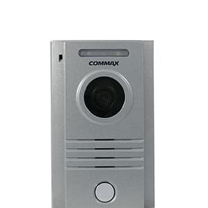 COMMAX DRC40K - Frente de calle de aluminio, uso en Interior y exterior, compatible con todos los monitores Commax, conexión a 4 hilos, soporta hasta 2 monitores, cuenta con ajuste vertical de la cámara, energia desde monitor