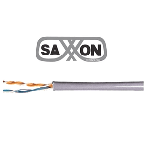 SAXXON OCAT3CCA - Bobina de Cable UTP Cat3/ 305 Metros/ CCA/ Color Gris/ Uso Interior/ 2 Pares/ Para Usos Multiples/