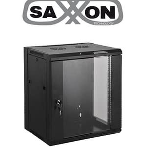 SAXXON SE540601 - Gabinete de pared / 6 UR / Fijo / Capacidad de carga de 60  Kg / Ancho 570 mm x profundidad 450 mm x alto 370 mm