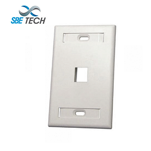 SBETECH SBE-2517-1P-WT - Placa de pared de 1 puerto color blanco