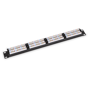 SAXXON P19748N5 - Patch Panel 48 puertos / CAT 5E / 19 Pulgadas / Montaje en rack / 2U