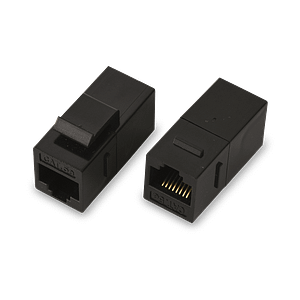 SAXXON M225 - Cople RJ45 / RJ45 Hembra a RJ45 hembra / CAT 5E / Color negro