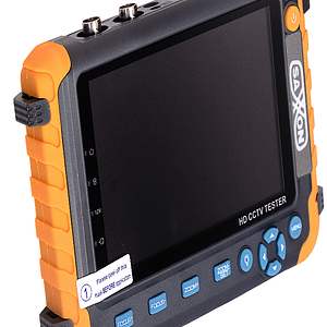 SAXXON TES08MC - Probador de Video con Pantalla de 5 Pulgadas/ Soporta cámaras 1MP/ 2MP/ 4MP/ 4K/ Soporta: HDCVI/TVI/AHD/ Salida de Energía de 12vdc a 1 Amper para Alimentar Camaras/ Entrada de Video HDMI/VGA/ Lampara de Led/ Control por Coaxial/
