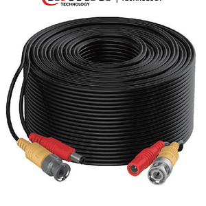 DAHUA DH-PFM942I-50-5 - Cable de 50 Metros Armado para Video y Energía/ con Conectores BNC y de Energía/  Para Camaras Hasta 4k/ Soporta: AHD/CVI/TVI/CVBS/ Uso Exterior e Interior/ Cobre de Alta Pureza/