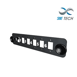 SBETECH SBE-6SCSM - Placas con 6 acopladores SC dúplex monomodo