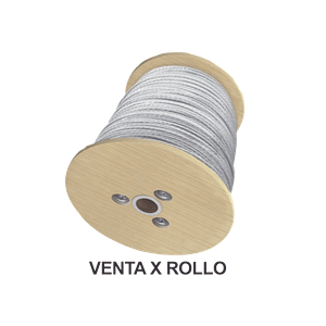 Cable de Retenida de 1/4", Resistencia 2154 Kg, 7 hilos (Carrete de 1500 metros).