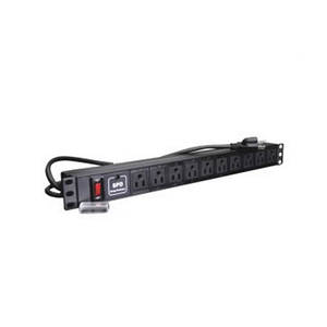 SBETECH SBE-TC010SPV -  PDU Barra Horizontal De 10 Contactos Polarizados/ Multicontactos / Con Supresor De Picos, Montaje 19″ 1UR.