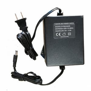 SAXXON PSU24025 - Fuente de Poder de 24 Vca a 2.5 Amperes/ Cable de 2.5 Metros/ Entrada 110 Vca/ Protección contra Sobre Cargas/