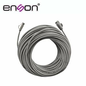 CABLE PREARMADO ENSON ENS-IP18CAT6 DE 18MTS CAT6 CON CONECTORES RJ45 TIPO MACHO A CADA EXTREMO COLOR GRIS PARA SISTEMAS BASICOS DE VIDEO IP Y REDES