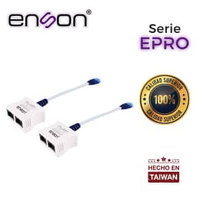 KIT 2x EPRO-T2 DE DUPLEXORES PARA TRANSMITIR 2 NODOS POR UN SOLO CABLE SOPORTA POE ENSON EPRO-T2