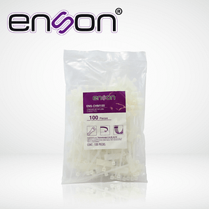 CINCHO DE NYLON ETIQUETABLE ENSON ENS-CHM100 2.5 X 100MM DE LONGITUD FUERZA DE TENSIÓN DE HASTA 8 KGS