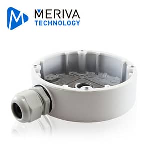 CAJA DE CONEXIONES - JUNCTION MERIVA TECHNOLOGY MVA-JB0207 BOX PARA CÁMARAS MONTAJE EN PARED O EN TECHO. COMPATIBLE CON CÁMARAS MFD-E300Z / MPC-400 REVISAR LISTA DE MODELOS COMPATIBLES PARA CONFIRMAR LA COMPATIBILIDAD DE BASE CORRECTA