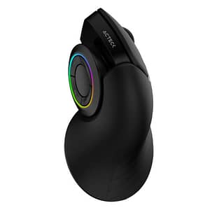 Mouse Inalámbrico Vertical  - Mouse Inalámbrico Vertical  ACTECK OPTIMIZE MI690 - Negro, 6 botones + scroll, Inalámbrico, 1000/1600/2400