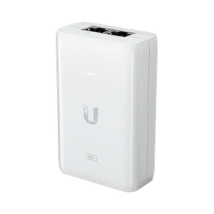 Adaptador PoE Ubiquiti (48 VDC, 0.65A) puerto Gigabit, ideal para equipos UniFi