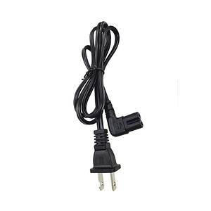 Cable de Alimentación Eléctrica para 120-240 Vca / 1 Metro / 2 Clavijas tipo Americano / Conector en Forma tipo L