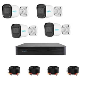 Kit Cctv 2 Camaras 4 Mp + Dvr De 5 Mp Uniarch + cables siames 20 metros