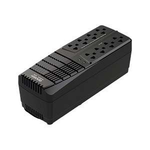 Regulador de Voltaje 1000 VA-500 W /  4 Contactos con AVR / 4 Contactos con Supresor de Picos / Protección RJ11