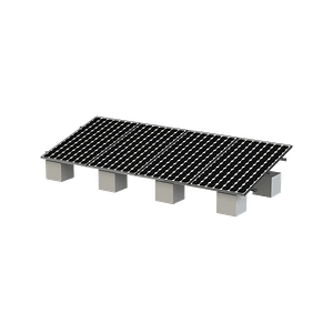 Montaje para Panel Solar, Riel "8" de 5400mm para Módulos con Espesor de 35mm, Velocidad de Viento Máx. 136km/h (20° a 45°)