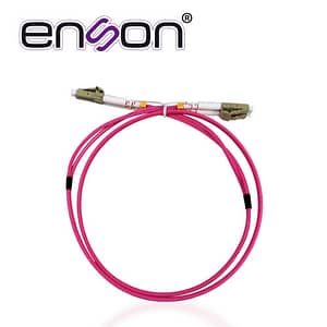 JUMPER DE FIBRA OPTICA ENSON ENS-JUMP060MM4 FORRO DE PVC TIPO DE FIBRA MULTIMODO OM4 50/125 MICRAS CONECTORES LC DUPLEX - LC DUPLEX LONGITUD 2 PIE - 60 CMS