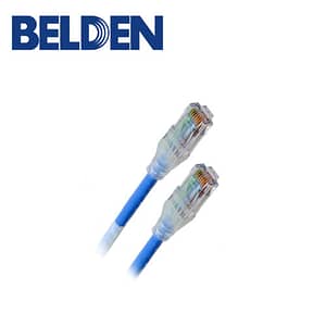 PATCH CORD UTP CAT6A BELDEN CAD1106010 FORRO PVC AZUL CMR-RISER 4 PARES CALIBRE CONDUCTOR 28 AWG DIÁMETRO REDUCIDO COBRE ESTAÑADO MULTIFILAR USO INTERIOR PARTES RELACIONADAS:CONECTORES MODULARES CAT6A PATCH PANEL CAT6A LONGITUD 10 PIES 3 METROS