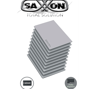 SAXMIFARE - Paquete de 10 Tarjetas de Proximidad Mifare 13.56 Mhz Para Control de Acceso / PVC / Imprimible / 1 KByte / 0.88 mm de Grosor / Folio Impreso