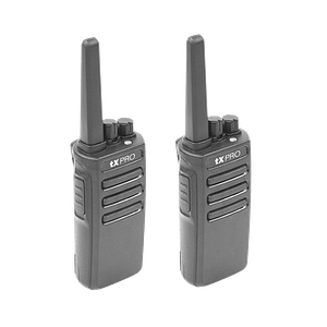 Duo de Radios Portatiles UHF, 5W de Potencia, Scrambler de Voz, Alta Cobertura, 400-470 MHZ