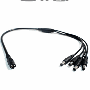 SAXXON SXF54 - Divisor de energía / Tipo pulpo / 1 Conector hembra / 4 Conectores macho / Cable de cobre