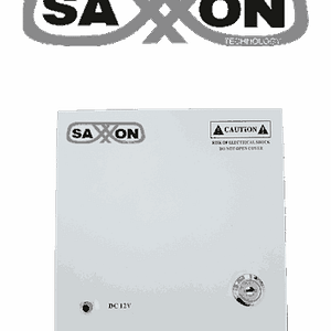 SAXXON SX5A4CH - Fuente de Poder Profesional 12 VCD / 5 Amperes / 4 Canales / 1.1 Amperes por Canal / Protección contra Sobrecargas / Led Indicador de Funcionamiento