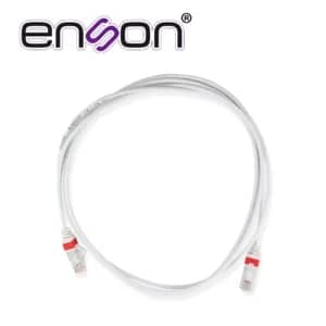 PATCHCORD UTP CAT6A ENSON P6A021WH FORRO PVC BLANCO 4 PARES CALIBRE CONDUCTOR 26 AWG USO INTERIOR LONGITUD 7 PIES 2.1 METROS