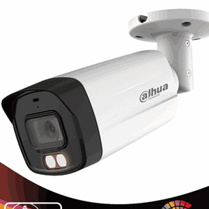 DAHUA HAC-HFW1509TMN-IL-A - Cámara Bullet de 5 MP con Iluminador Dual Inteligente y Full Color. Equipado con lente de 2.8 mm y un ángulo de visión de 111° y con micrófono integrado. Ofrece iluminación visible hasta 40 mts, WDR de 130 dB #HDCVI9.0