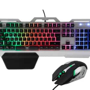 Kit de Teclado y Mouse Gaming - Kit de Teclado y Mouse Gaming Naceb Technology NA-0911 - USB, Negro