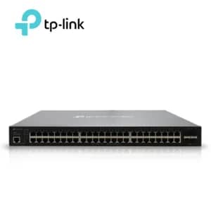 SWITCH ADMINISTRABLE TP-LINK SG3452P (TL-SG3452P) / CUENTA CON 48 PUERTOS RJ45 POE AF/AT 10/100/1000 Mbps + 4 PUERTOS GIGA SFP / POTENCIA POE TOTAL 384 W / CARCASA METALICA IDEAL PARA RACK / USO INTERIOR / ADMINISTRACION CENTRALIZADA OMADA