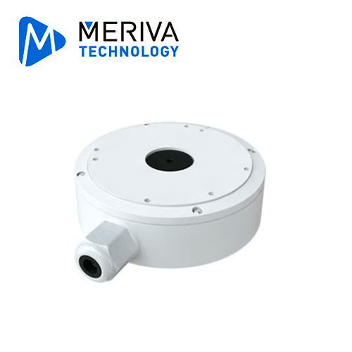 CAJA DE CONEXIONES - JUNCTION BOX MERIVA TECHNOLOGY MVA-JB0303 PARA CÁMARAS MONTAJE EN PARED O EN TECHO. COMPATIBLE CON CÁMARAS MVD-E500ZA REVISAR LISTA DE MODELOS COMPATIBLES PARA CONFIRMAR LA COMPATIBILIDAD DE BASE CORRECTA