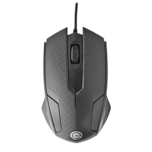 Mouse - Mouse Easy Line - Negro, Óptico, 1200 DPI