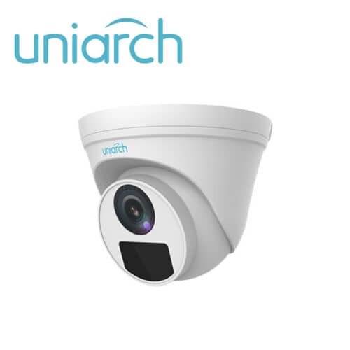 CAMARA IP TURRET IPC-T122-APF28K 1080P UNIARCH BY UNV 2MP / ULTRA265 / LENTE 2.8MM / IP67 / DWDR / MIC INCLUIDO / IP67 / DIGITAL DEFOG / 30 MTS IR / SLOT MICRO SD / POE + 12VDC