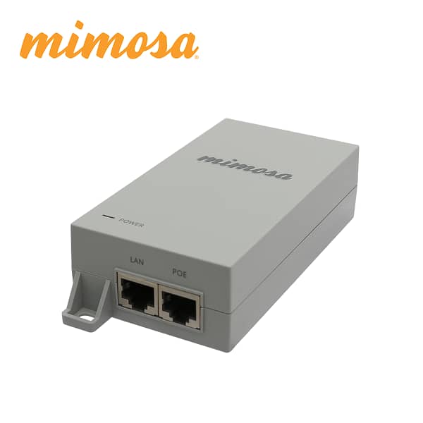 INYECTOR POE GIGABIT MIMOSA 50V 1.2A 60W PARA RADIOS B5XA5C-EF C5CA5X (NO INCLUYE CABLE DE CORRIENTE)