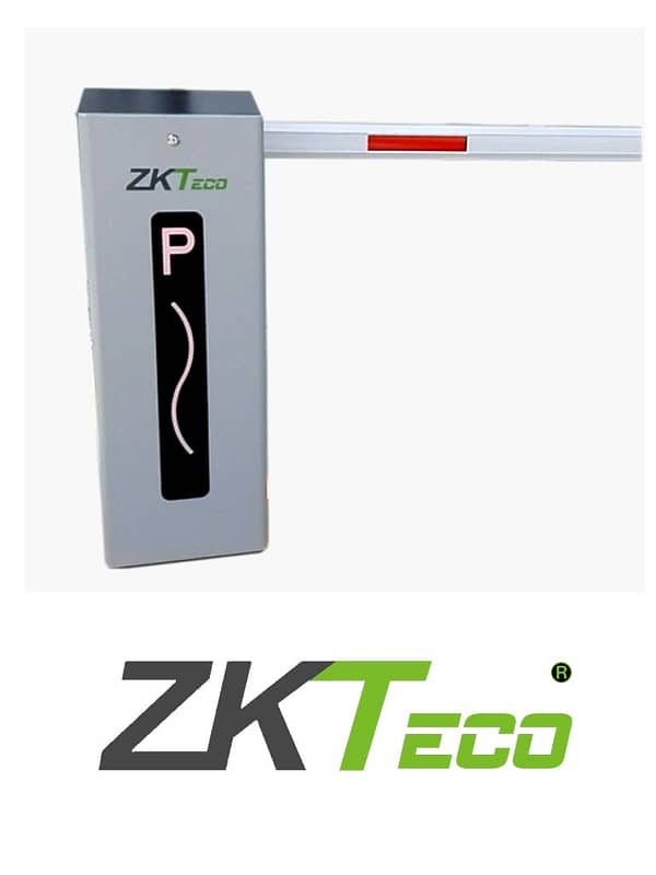 ZKTECO CMP200 - Barrera Vehicular de doble dirección Izq o Der/ Brazo Telescópico de 2.6 hasta 4.5 metros / 3 Seg. / Gabinete con Luz Led Indicador de estado / Sistema Inteligente anti-impacto/ Incluye 2 controles remotos