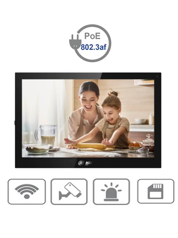 DAHUA VTH5341G-W - Monitor para Videoportero  o Medición de temperatura/ 10 Pulgadas/ Android/ Wifi y Rj45/ Pantalla Touch/ Ranura para MicroSD/  PoE estándar #TocToc #COVID19