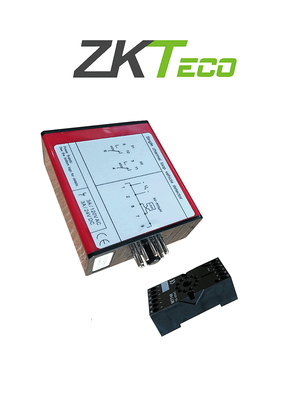 ZKTECO ZF500 - Sensor de Masa para Control de Acceso Vehicular  / 110 VAC / 3A  / Un Canal / Nivel de Sensibilidad Ajustable  / Para Tráfico Pesado / Compatible con Barreras Wejoin / ZKTeco y Otras Marcas